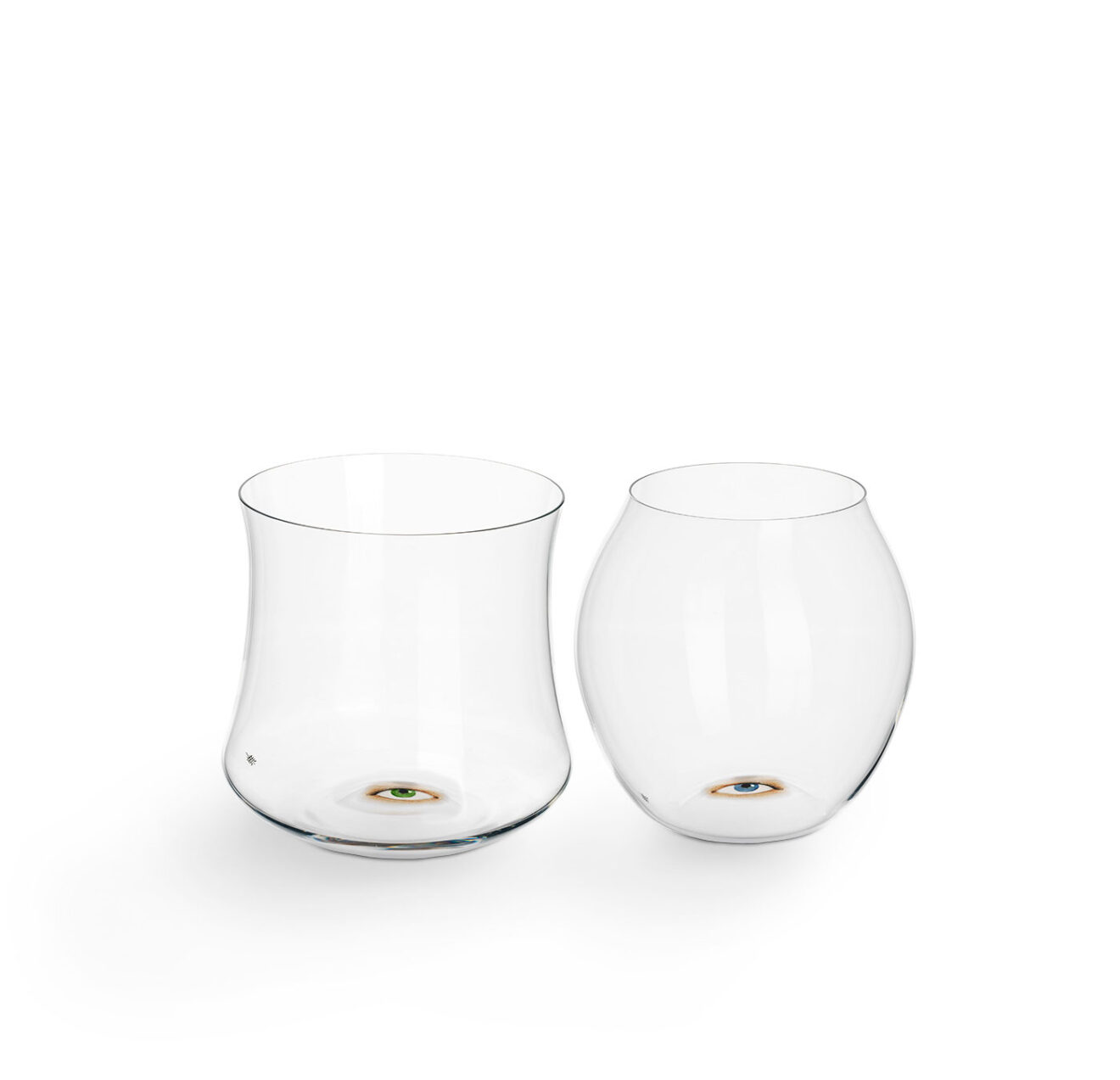 DRINKING SET NO 279 BALLOON WITH PAINTED EYE IN THE BOTTOM J L drinking-set-no-279-balloon-with-painted-eye-in-the-bottom-j-l