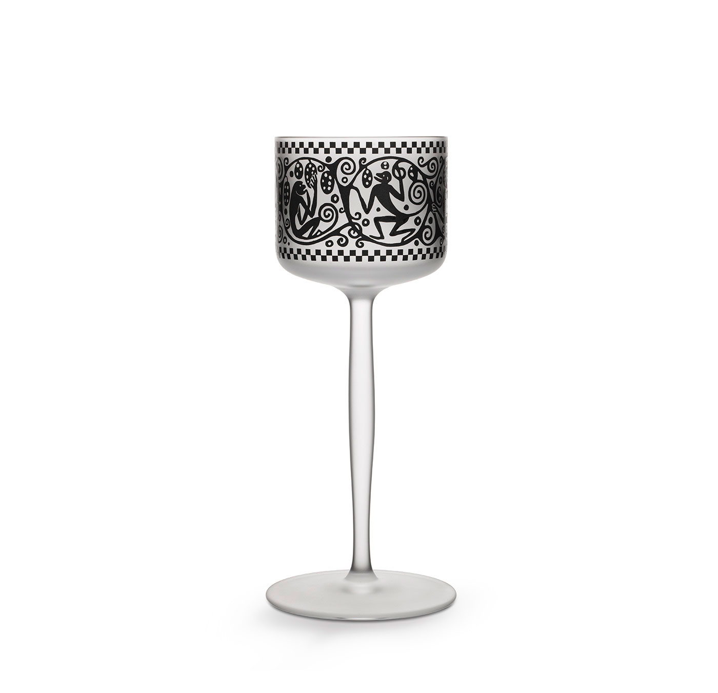 GOBLET WITH MONKEY FRIEZE