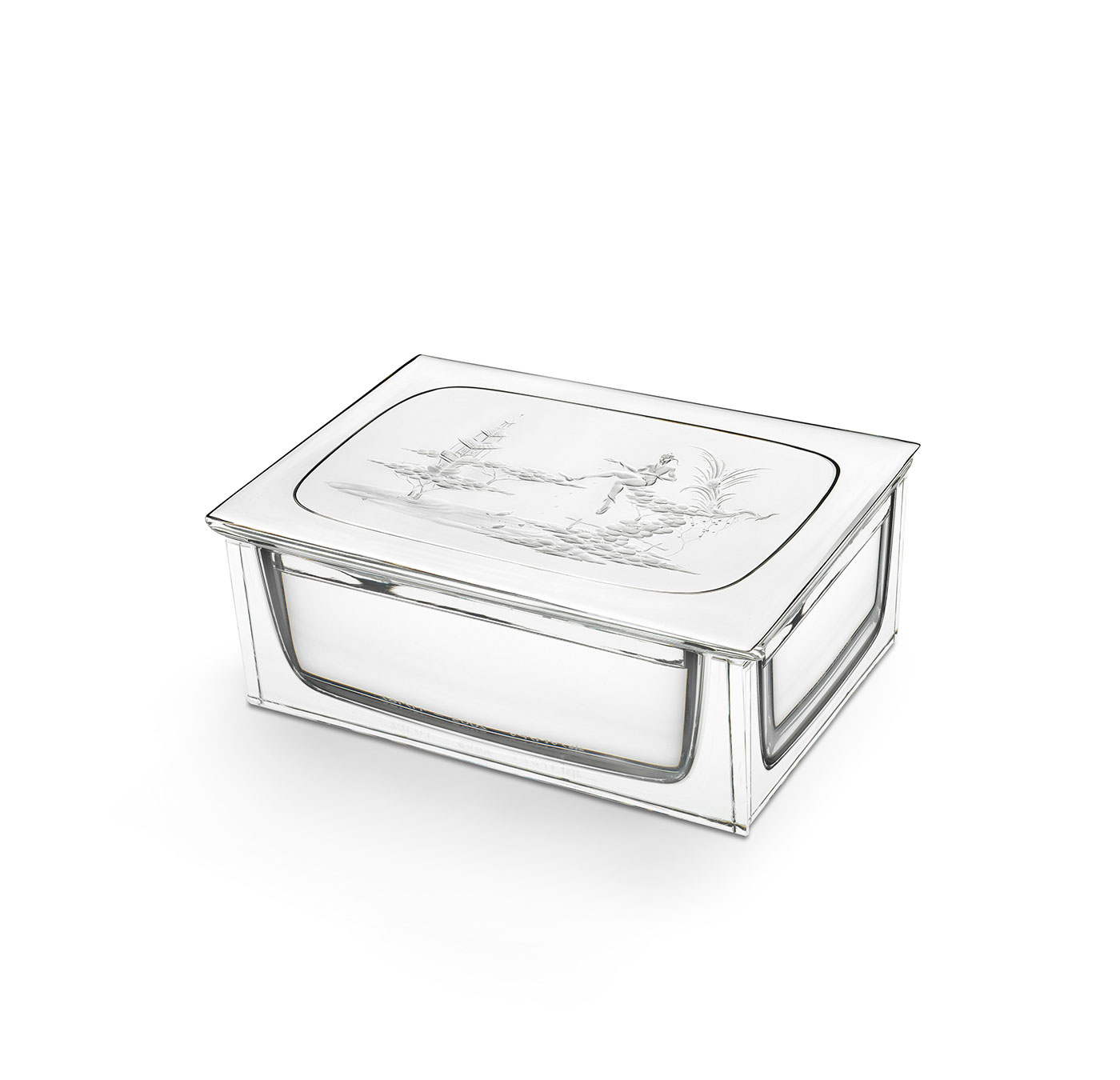 CRYSTAL BOX WITH CHINOISERIE