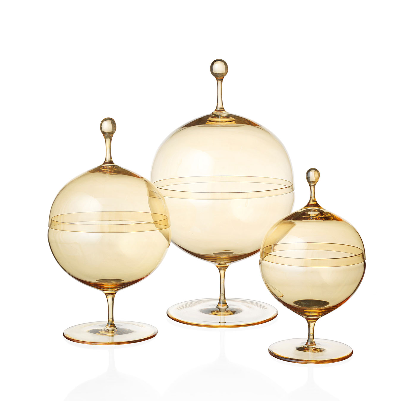 CANDY DISHES — GOLD LUSTRE