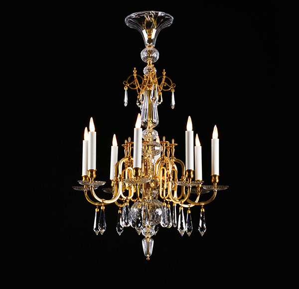 Chandelier 1061-8 by Theophil Hansen
