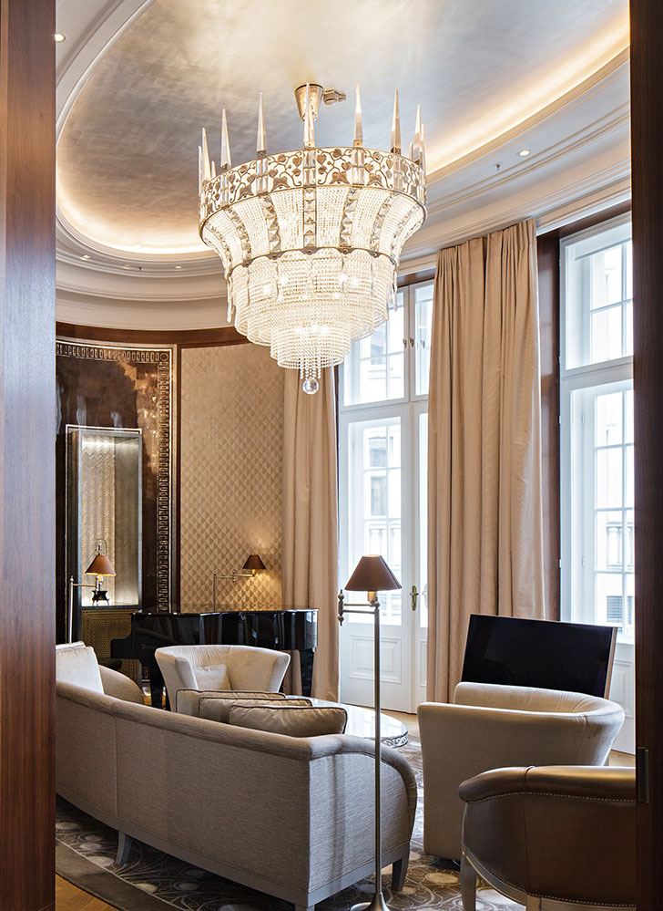 Cologne ceiling light at Park Hyatt Hotel Vienna