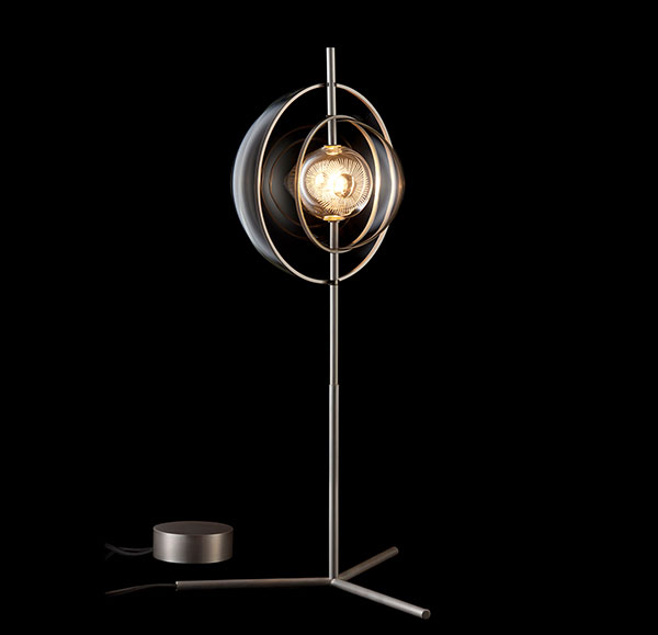 Captured table lamp LOBMEYR