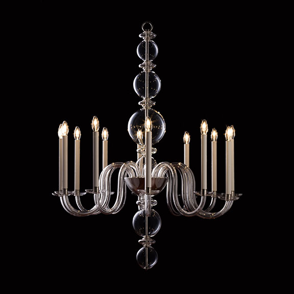 12-light Schloss Hof chandelier LOBMEYR