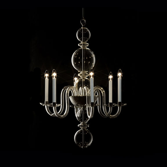 6-light Schloss Hof chandelier LOBMEYR