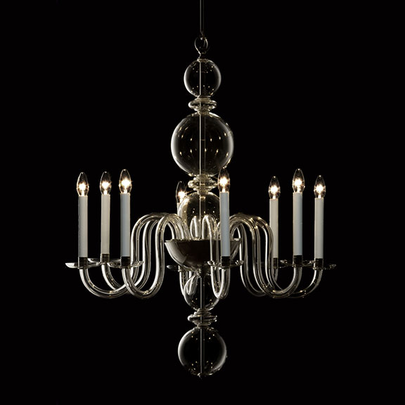8-light Schloss Hof chandelier LOBMEYR