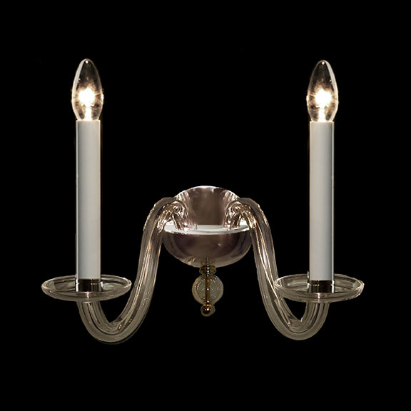 2-light Schloss Hof wall sconce LOBMEYR