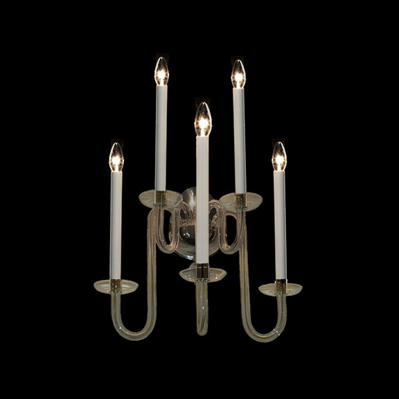 5-light Schloss Hof wall sconce LOBMEYR
