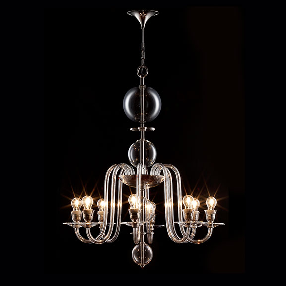 8-arm Marianne chandelier LOBMEYR