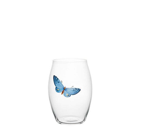 TS279GM Tumbler convex painted butterflies B