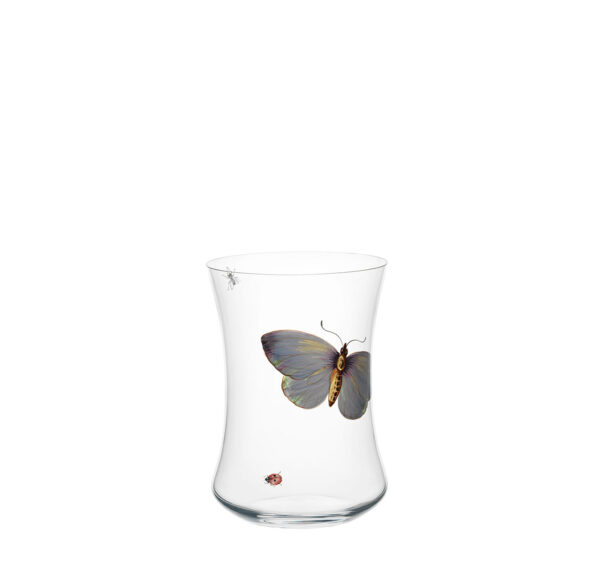 TS279GM Tumbler concave painted butterflies C