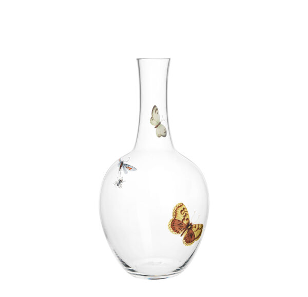 TS279GM Decanter small painted butterflies C
