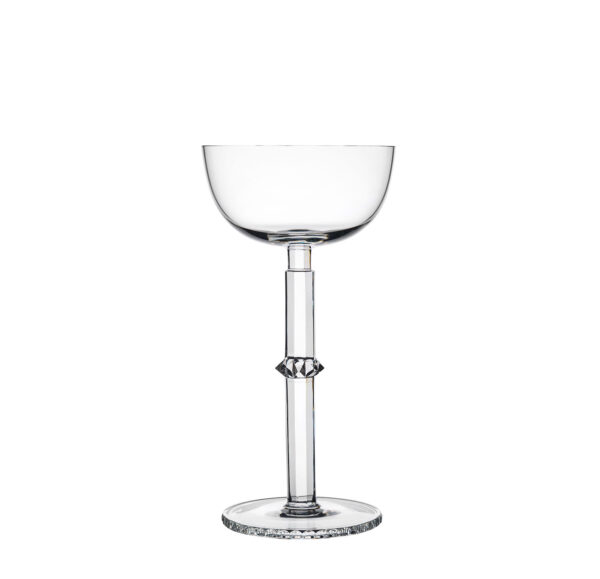 Champagne cup with rounded stem