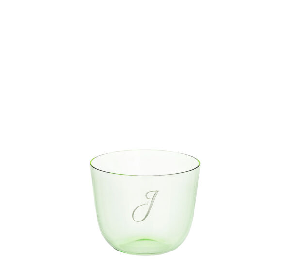 TS267GR Water tumbler “engraved letter” 19 lightgreen