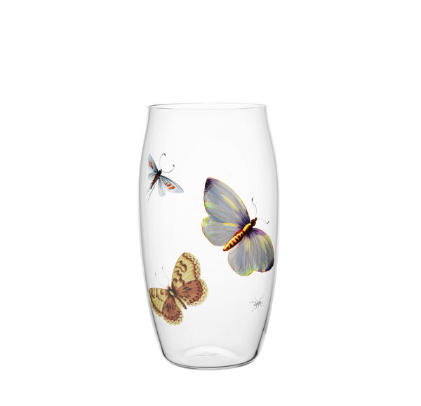 TS279GM Beer tumbler painted butterflies D