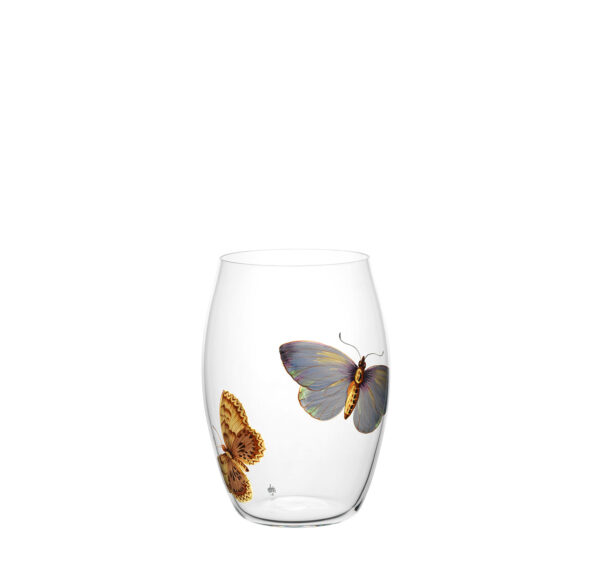 TS279GM Tumbler convex painted butterflies C