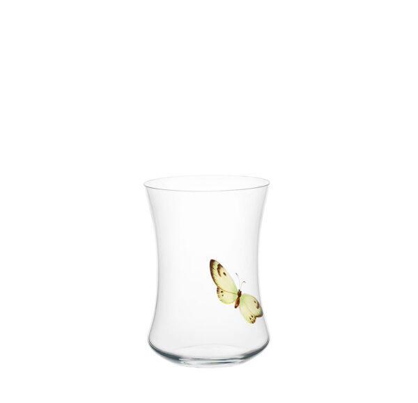 TS279GM Tumbler concave painted butterflies B