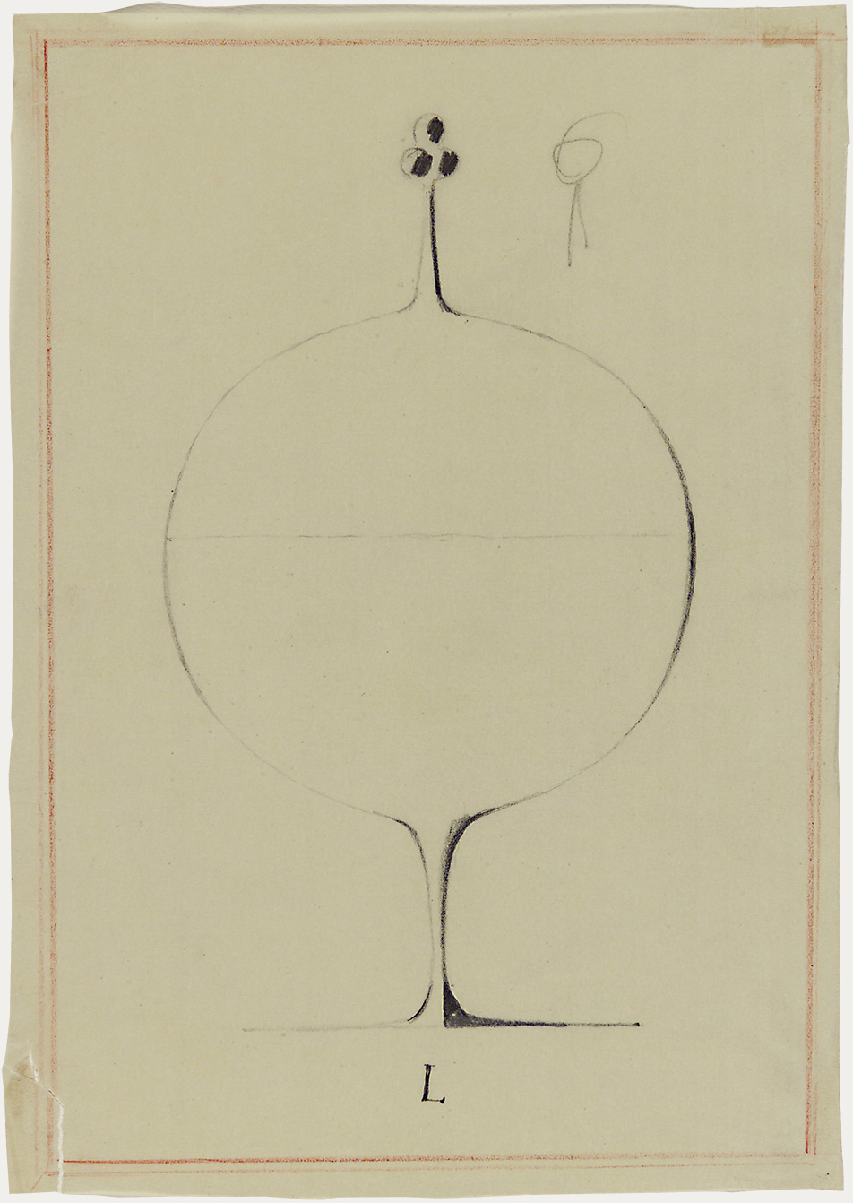 Design Sketch: Candy Dish by Oswald Haerdtl