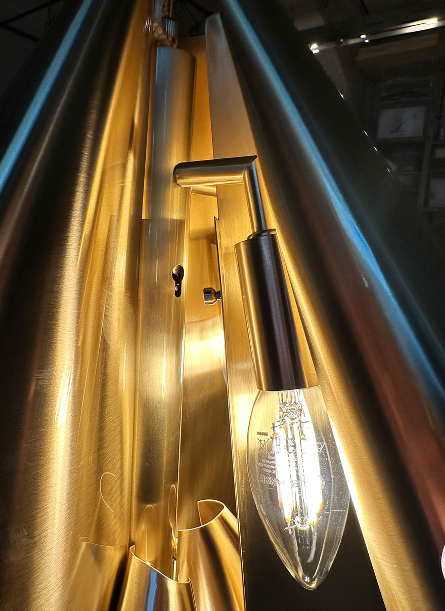 Mounting detail of Orchid leaf