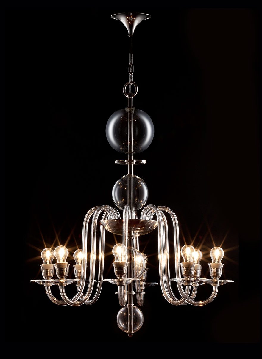 BL1-Marianne-chandelier-LOBMEYR 8-light Marianne chandelier